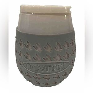 Goverre Portable Wine Glass With Lid Grey 17oz Drink-through Lid Silicone Sleeve